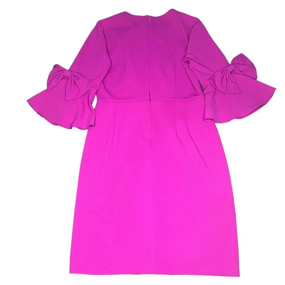 NWT Anthropologie Donna Morgan Women's 8 Pink Bell Sleeve‎ Sheath Dress - Picture 7 of 7